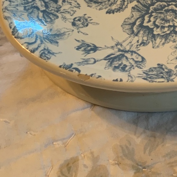 Vintage Blue Floral soap dish